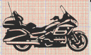 Motif de broderie moto goldwing