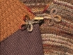 Poncho femme patchwork de laine et de points