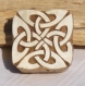 Tampon batik indien carré en bois sculpté à la main, pochoir - btm41