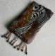 Foulard & perles ref. 012 - motif africain