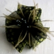 Barrette fleur en tissu & plumes et perles 062 - pince crocodile