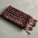 Foulard & perles ref.129 - motif léopard
