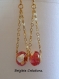 Boucles d'oreilles en perles de verre de murano authentiques collection 