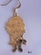 Boucles d'oreilles en gold filled 14 carats motif 