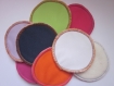 Coussinets d'allaitement lavables en pul imperméable coloris assortis 