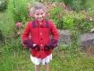Veste laine bouillie rouge - fille - 8 ans 