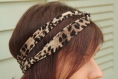 Headband vrillé léopard