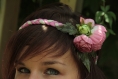 Headband fleurs pourpre