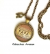 S.8.92 collier pendentif papa love papa le plus beau étiquette bijou homme bronze cabochon verre cadeau papa cadeau fête des pères