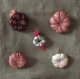 Broche  fleur japonaise perles