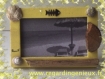 Mini cadre photo jaune n°513. fabrication artisanale