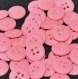 B69h2r /  mercerie boutons plastique rose 15mm vendu à l'unité
