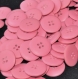 B69h5r /  mercerie boutons plastique rose 22mm vendu à l'unité