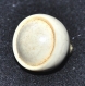 1031r / rare bouton ancien en os de bovin forme boule tige laiton 14mm