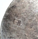 1054r / bouton ancien en métal plaqué argent costume régional folklore 22mm 