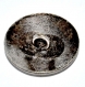 1054r / bouton ancien en métal plaqué argent costume régional folklore 22mm 