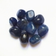 Lot de 10 agate bleue pierres roulées #3 