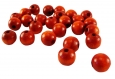 230 petites perles bois - d8mm - orange 