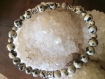 Bracelet jaspe dalmatien pierre naturel 