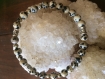 Bracelet jaspe dalmatien pierre naturel 