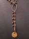 Collier chaine rosaire et son médaillon