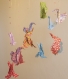 Mobile d'origami suspension en spirale chambre enfant bébé animaux écureuil lapin bebe