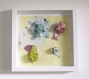 Cadre origami bébé décoration chambre enfant animaux fleur escargot nénuphar vert mint bleu orange babyshower