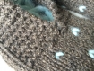 Chaussons femme  laine de chameau fourrés en pure laine vierge .tricotés main . made in france. yoga, montagne, voyage, avion, camping 