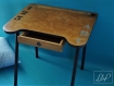 Idée cadeau : bureau de mobilier scolaire, marque delagrave, au charme vintage