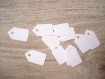 20 mini étiquettes vierges couleur blanc ou ivoire - etiquettes de prix 