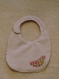 Bavoir bébé fait main en tissu éponge et coton imprimé pastèque/kiwi 