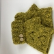 Mitaines avec pouce laine tricoté main ref 3714