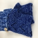 Mitaines avec pouce laine tricoté main ref 3666