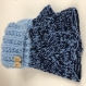 Mitaines avec pouce laine tricoté main ref 3678
