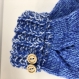 Mitaines avec pouce laine tricoté main ref 3650