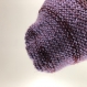 Ensemble bonnet/snood laine tricoté main réf 3954