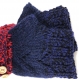 Mitaines avec pouce laine tricoté main ref 3814