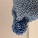 Ensemble enfant 6/8 ans bonnet /snood/mitaines laine tricoté main réf 4055
