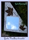Miroir 'feuilles d'érable' en mosaïque de pâtes de verre