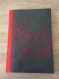 Carnet de note brodé chat rouge