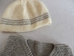 Gilet + bonnet pour bébé 6 mois tricoté à la main