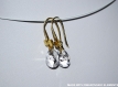 Swarovski boucles d'oreilles cristal poire  / argent plaqué or jaune