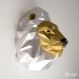 Projet diy papercraft: trophée de lion