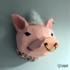 Projet diy papercraft: tête de cochon