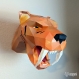 Projet diy papercraft: tigre dents de sabre