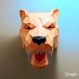 Projet diy papercraft: tigre dents de sabre