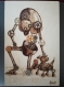 Le robot - pyrogravure (tableau) a4