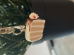 Porte-clef pat de gâteau layer cake vanile-chocolat