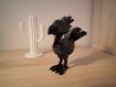Figurine chocobo de final fantasy - finition brillante - style origami (low poly)