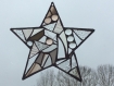 Suspension étoile en vitrail tiffany 17 cm